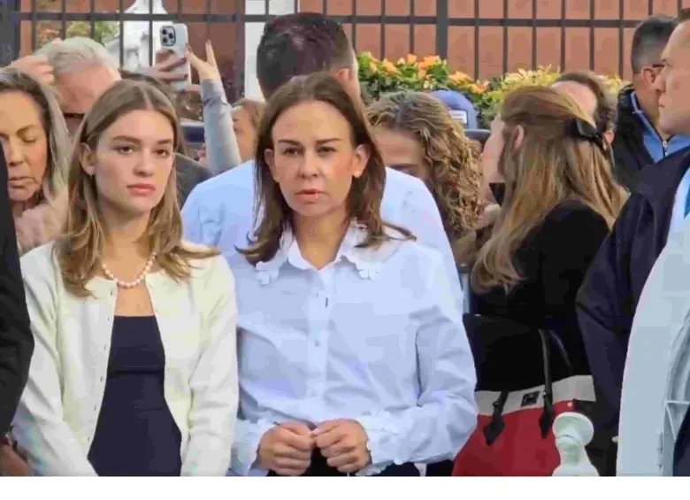 María Claudia Tarazona, viuda del senador Miguel Uribe. Foto: captura de video