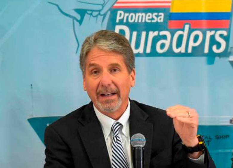 Kevin Whitaker fue embajador de EE. UU. en Colombia entre 2014 y 2019. Ante empresarios de la Cámara de Comercio Colombo Americana sostuvo que la relación de ambos países no volverá a ser igual. FOTO Getty