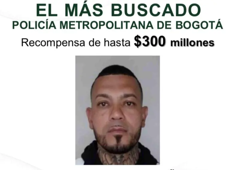 Alias El Costeño, implicado en atentado contra Miguel Uribe. Foto: cortesía Policía