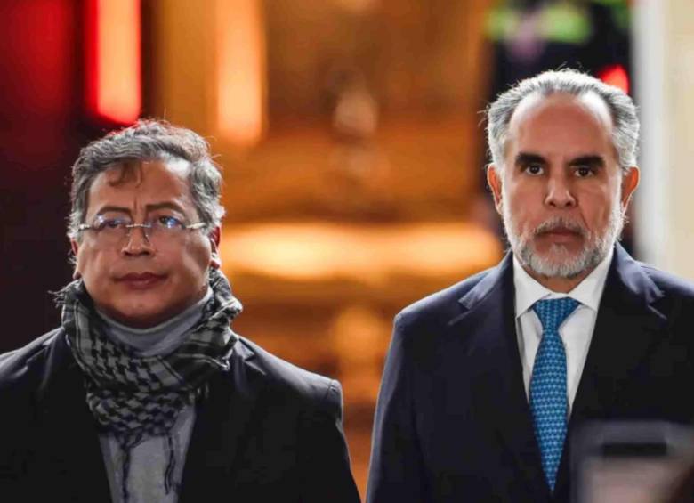 Presidente Gustavo Petro y su ministro de Interior, Armando Benedetti. Foto: Colprensa