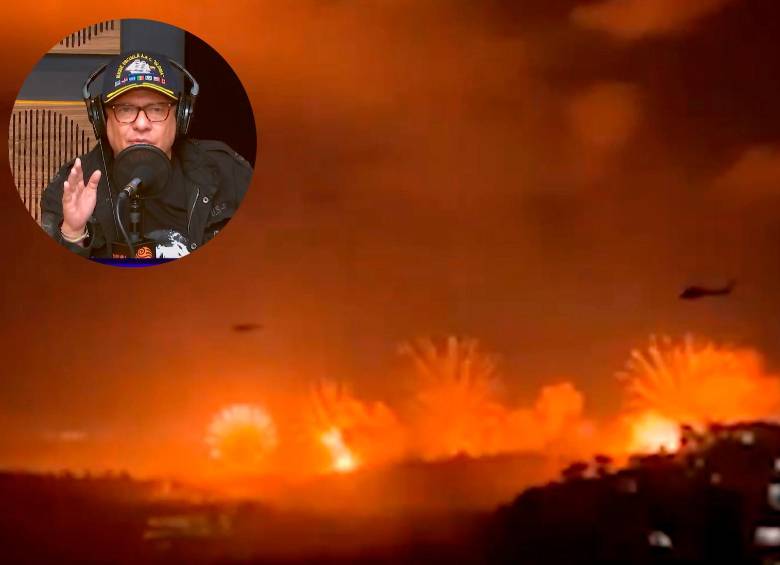 Hollman Morris rechazó a través del Sistema de Medios Públicos los bombardeos de Estados Unidos que dieron como resultado la captura de Nicolás Maduro. FOTO: AFP Y REDES SOCIALES