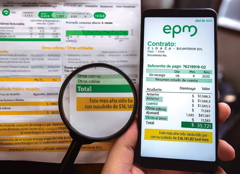 Al cierre de 2025, la facturación de EPM del kilovatio-hora de energía para el estrato 3 en la ciudad de Medellín fue de $790,49. Para inicios de año el valor fue $847,91. FOTO Camilo Suárez