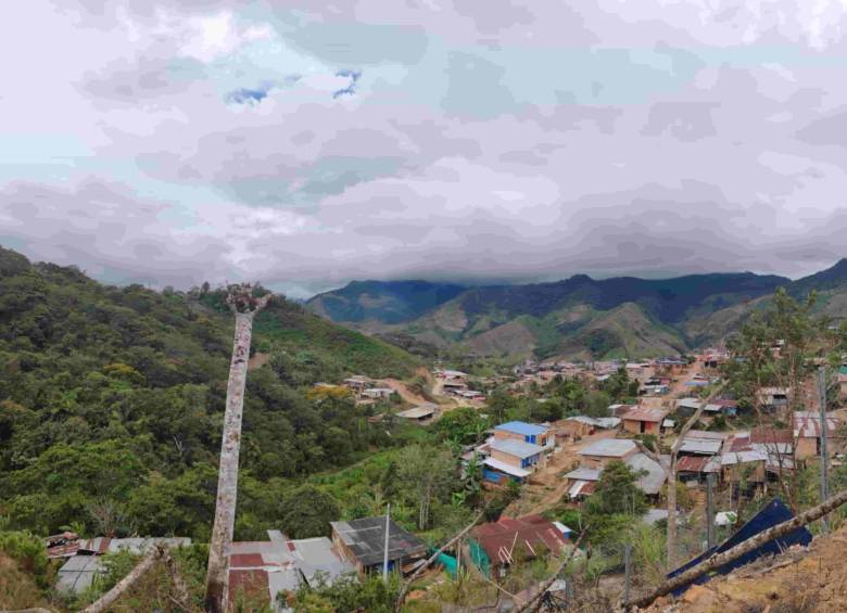 Corregimiento El Plateado afectado por presencia de disidencias de las antiguas Farc. Foto: Colprensa