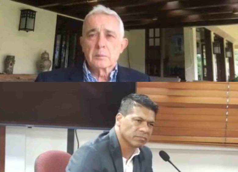 Alcalde de Amagá Wilser Dario Molina Molina, testigo en el juicio a Álvaro Uribe. FOTO: Captura de pantalla