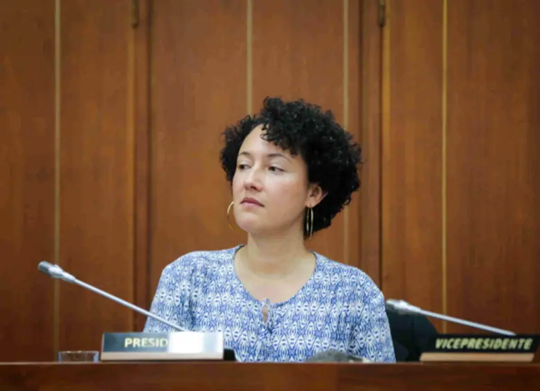 La senadora Isabel Zuleta investigada por el llamado tarimazo en Medellín. FOTO: Colprensa