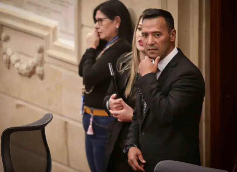 El ministro de Defensa Pedro Sánchez en la moción de censura en el Congreso. Foto: Colprensa