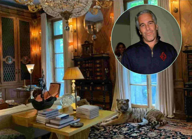 La mansión del multimillonario y delincuente sexual Jeffrey Epstein. Foto: tomada de The New York Times.