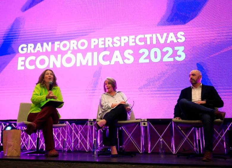 La MinAgricultura habló durante el Gran Foro de Perspectivas Económicas 2023 de EL COLOMBIANO. FOTO EL COLOMBIANO