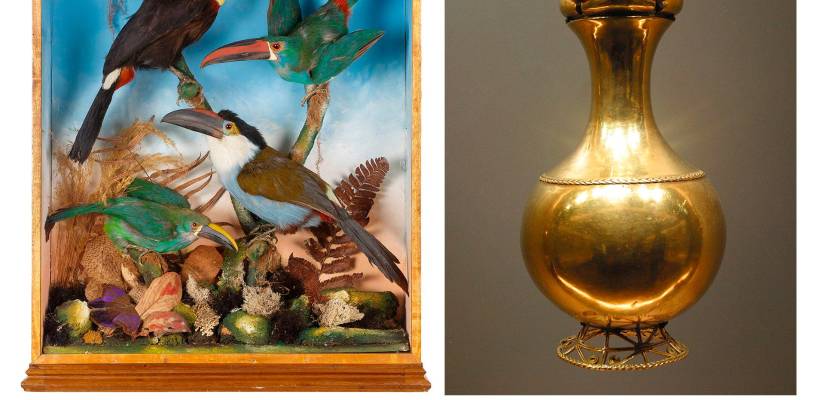 Diorama de Leocadio María Arango que se conserva en el Museo Universitario de la Universidad de Antioquia.