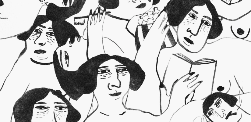 Título ilustración: Todo al mismo tiempo / Sara Rodas Correa / @miradademolusco / Técnica: Acuarela / edición digital / 2020 