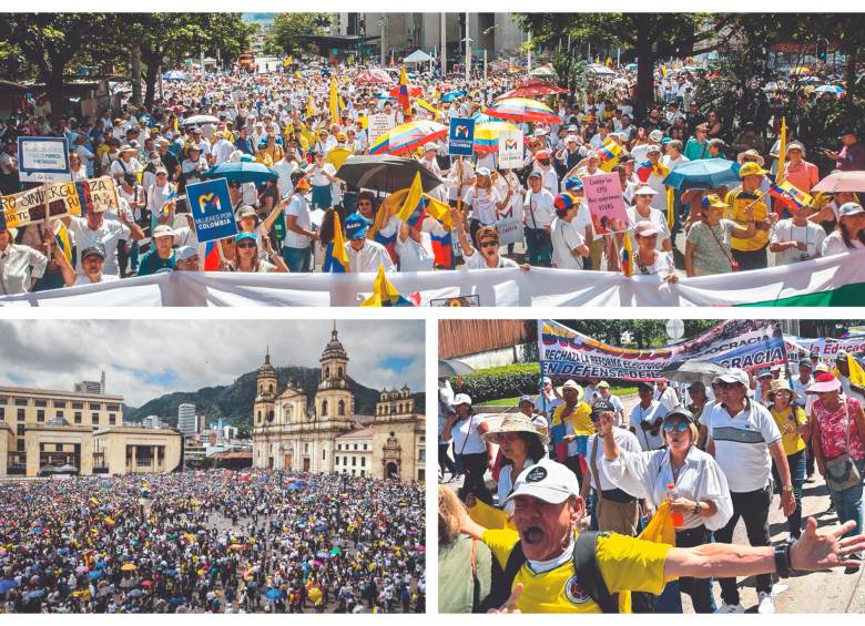 En Medellín, uno de los epicentros de las marchas, se estima que entre 35.000 y 40.000 personas se manifestaron. FOTOS: CAMILO SUÁREZ/ COLPRENSA