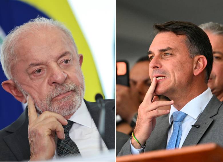 Nuevas elecciones generales en Brasil con candidatos fuertes como Luiz Inácio Lula da Silva y Flávio Bolsonaro. FOTO: AFP 