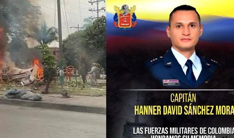 Con esta maniobra, el piloto evitó una tragedia mayor si hubiera caída sobre viviendas. FOTO FUERZA AÉREA