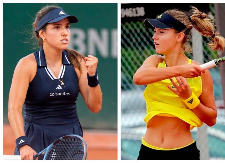 Camila Osorio buscará seguir avanzando en el Roland Garros este sábado frente a la rusa. FOTOS FEDETENIS Y GETTY