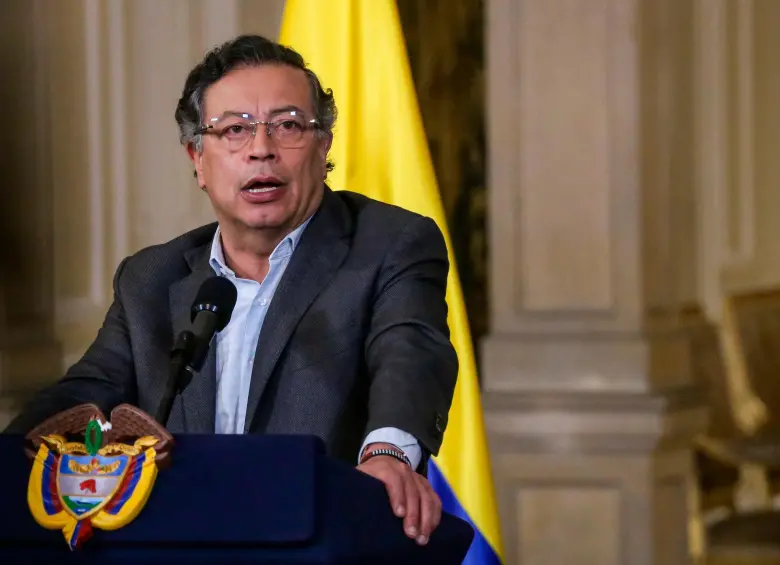 El presidente Gustavo Petro volvió a arremeter con la junta del Emisor. FOTO Colprensa
