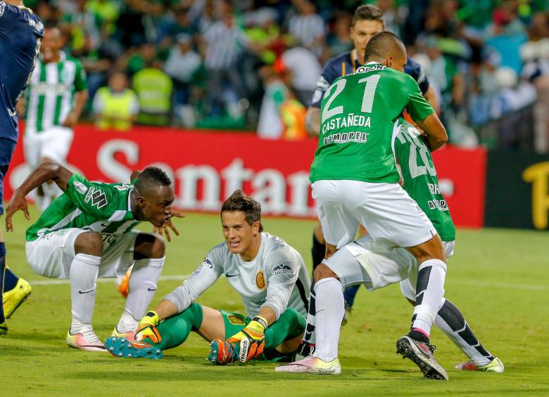 Atlético Nacional ganó 53 de los 97 partidos que disputó en casa por Copa Libertadores. En la foto, la remontada de 2016 ante Rosario Central. FOTO Juan Antonio Sánchez