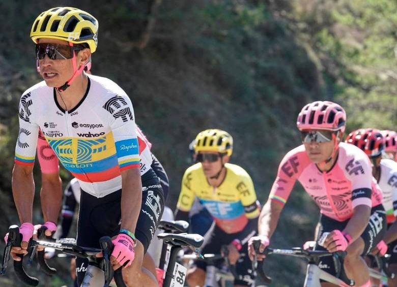 Esteban Chaves, actual campeón nacional de ruta, quien también luchado por las personas necesitadas. FOTO TWITER CHAVES