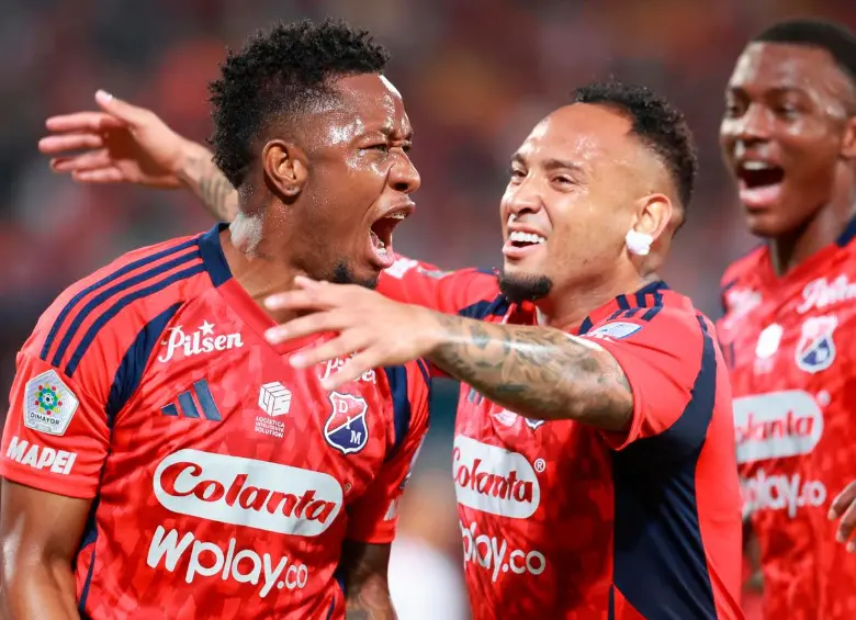 El futbolista samario Jarlan Barrera fue una de las figuras de la victoria del Medellín contra América de Cali. Alexis Serna marcó doblete. Foto: Manuel Saldarriaga