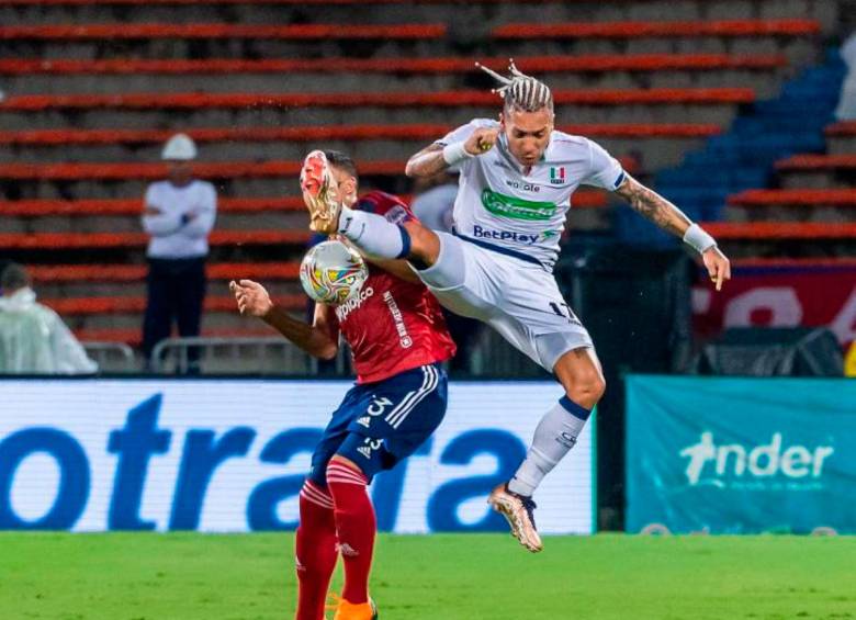 Dayro Moreno quedó a cinco goles de batir la marca como máximo artillero del fútbol colombiano que tiene Sergio Galván Rey. FOTO ANDRÉS CAMILO SUÁREZ