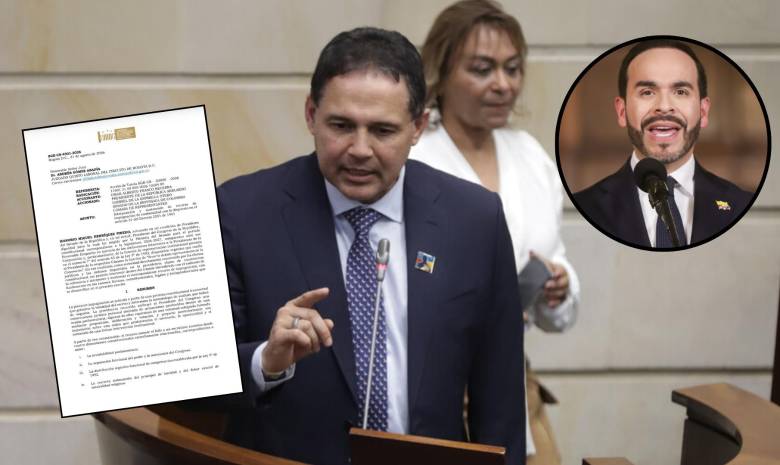 Honorio Henríquez, del Centro Democrático, argumentó que la actividad fue aprobada mediante una decisión colegiada del Congreso en pleno, por lo que no sería procedente atribuir responsabilidades de manera individual. Foto: Colprensa/Redes sociales