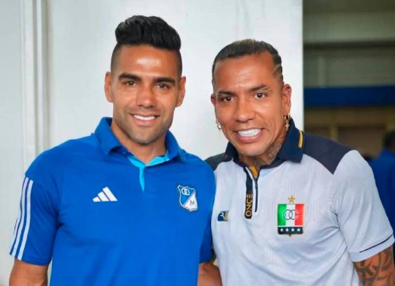 Falcao García y Dayro Moreno, grandes amigos y goleadores históricos de Colombia. FOTO: Tomada de Instagram Once Caldas