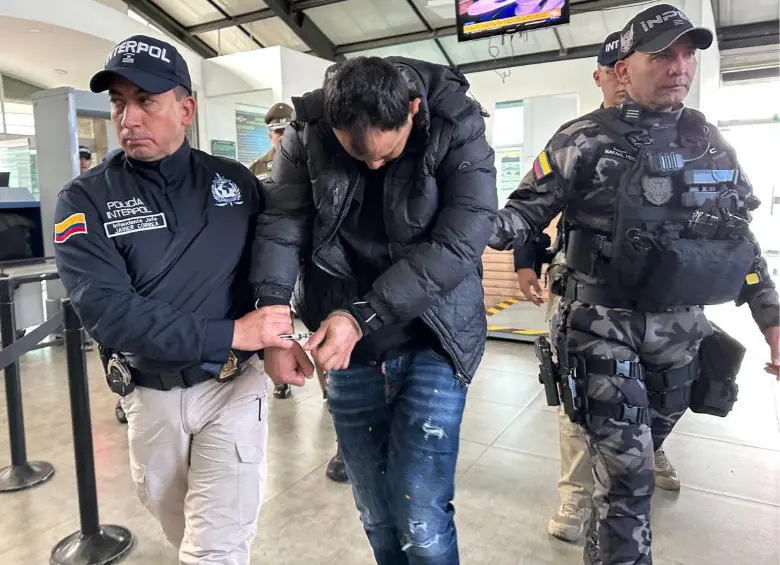 Alias Botija fue extraditado a Chile para responder por el crimen de un policía. Foto: Policía Nacional