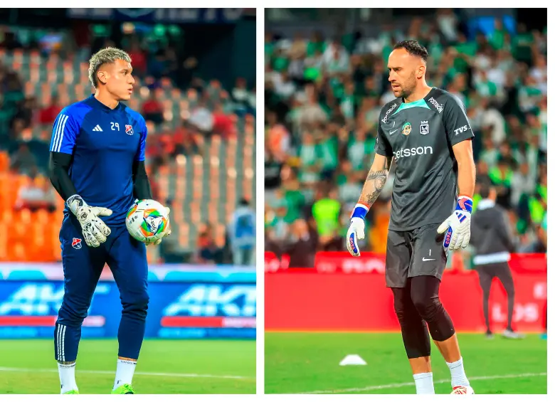 El clásico entre el DIM y Nacional tendrá un bonito duelo de arqueros entre Washington Aguerre y David Ospina. FOTOS CAMILO SUÁREZ
