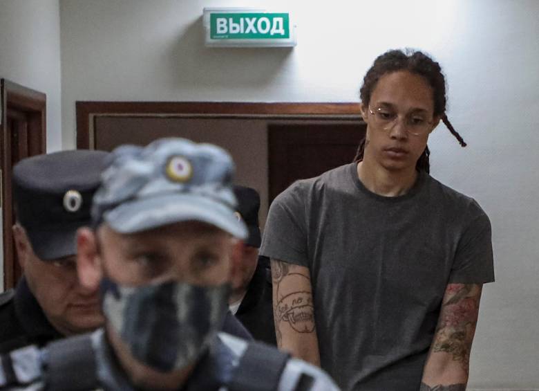 Brittney Griner, campeona olímpica y mundial, está detenida desde febrero pasado. FOTO: EFE