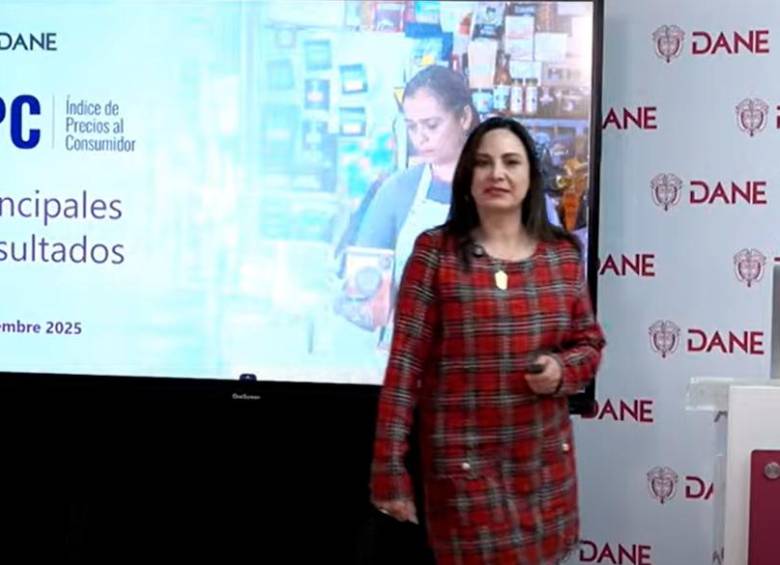 Piedad Urdinola, directora del Dane, presentó los resultados del IPC a septiembre de 2025. FOTO tomada de YouTube