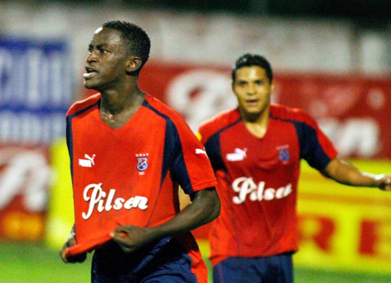 El delantero chocoano Jackson Martínez debutó con el Medellín como profesional en 2004. Estuvo con el cuadro rojo hasta finales del 2009. Foto: Juan Antonio Sánchez