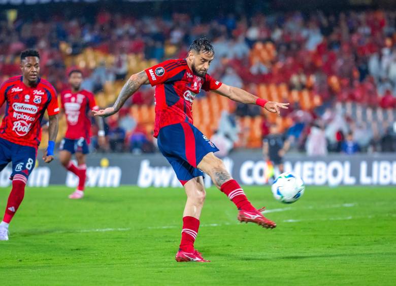 Francisco Fydriszewski, una de las figuras del DIM en la clasificación a la fase de grupos de la Libertadores. Foto: Juan Antonio Sánchez Ocampo.