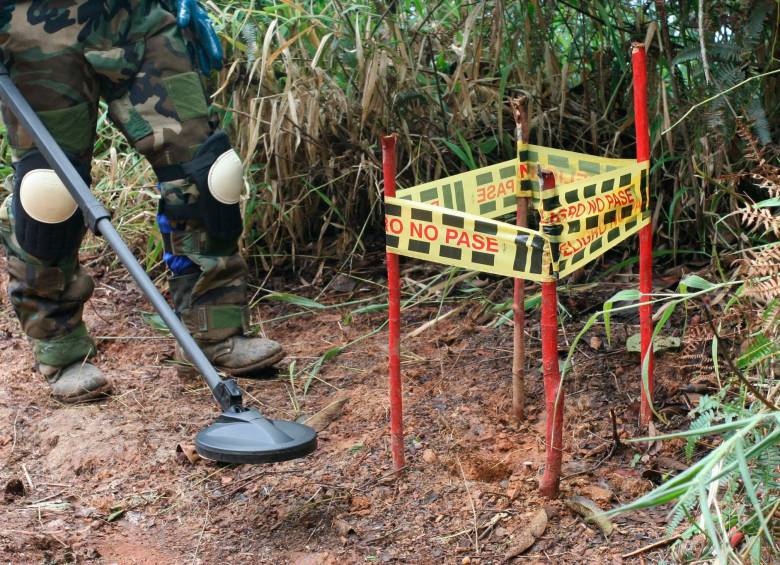 Las minas antipersonal siguen dejando decenas de víctimas entre las poblaciones rurales de Colombia, dice un informe de Naciones Unidas. FOTO ARCHIVO DONALDO ZULUAGA