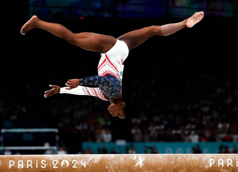 Simone Biles volvió a brillar en París. FOTO: GETTY