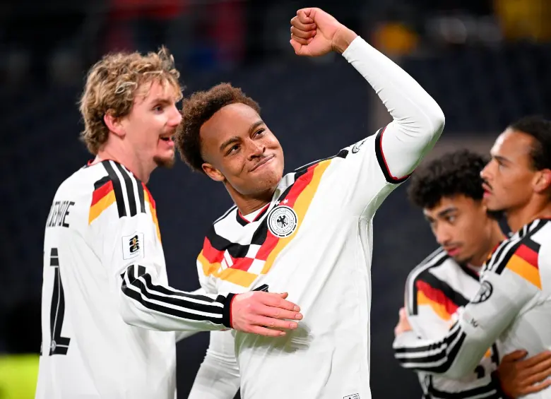 Alemania celebra su clasificación al Mundial de Canadá, México y Estados Unidos 2026. FOTO GETTY 