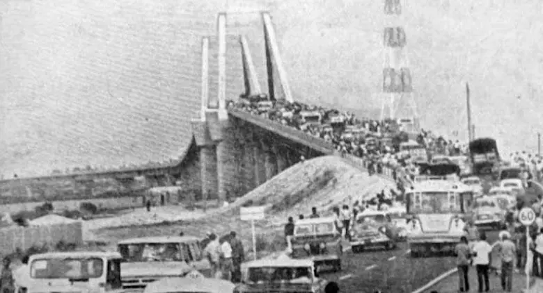 El Puente Pumarejo fue una de las grandes obras de la ingeniería colombiana. FOTO: Archivo Colprensa