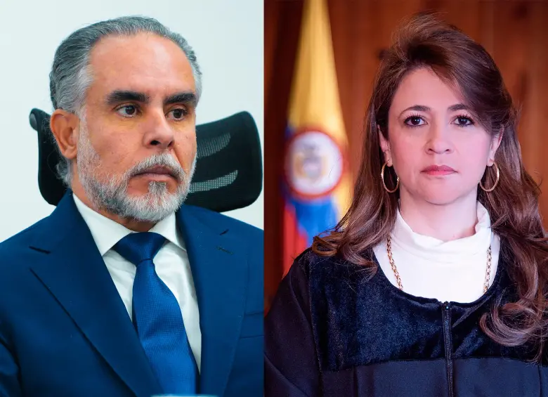 Armando Benedetti y la magistrada Cristina Lombana. Foto: Presidencia y Cortesía