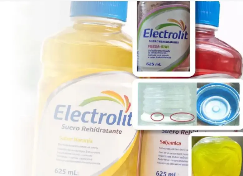 El Invima alertó sobre falsificación de Electrolit en Colombia. FOTO: Cortesía Invima