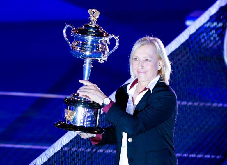 Martina Navratilova cosechó 59 títulos durante su carrera como tenista profesional. FOTO EFE