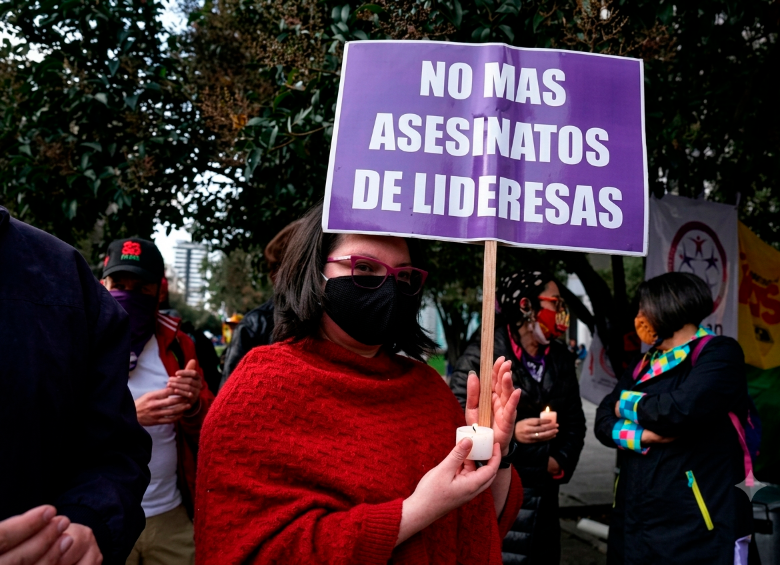 Organizaciones de derechos humanos mantienen las alertas por el avance de grupos armados y el incremento de la violencia contra líderes sociales en distintas regiones del país. FOTO COLPRENSA.
