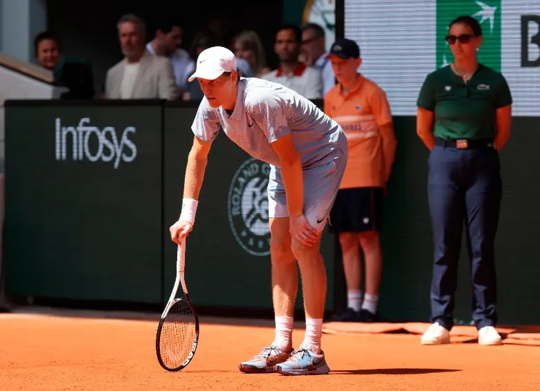 Jannik Sinner no podrá ganar este año Roland Garros, el único Grand Slam que le falta a su palmarés. FOTO:GETTY