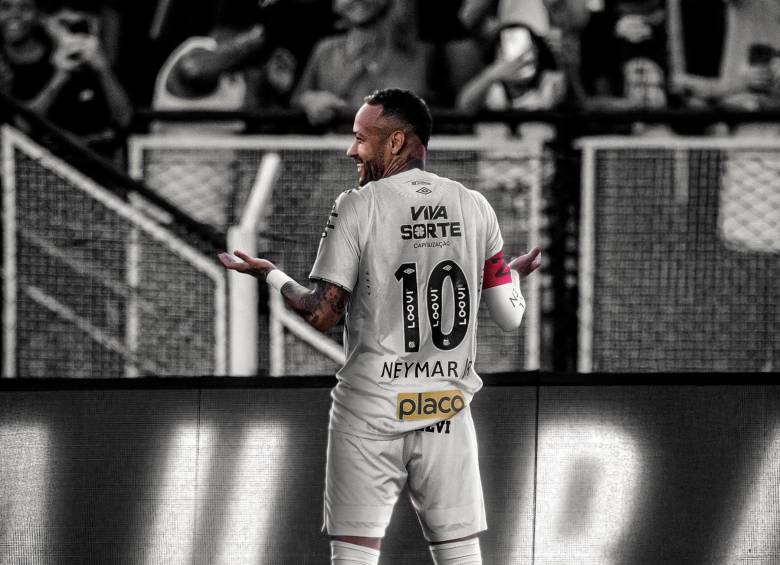 Neymar espera recuperar su nivel y volver a la Selección de Brasil. FOTO: Tomada de X @SantosFC