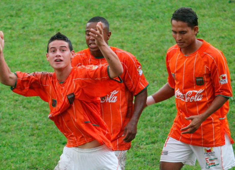 El volante colombiano James Rodríguez disputó 30 partidos con el Envigado F.C., entre mayo del 2006 y noviembre de 2007. Marcó 9 goles. Foto: archivo El Colombiano