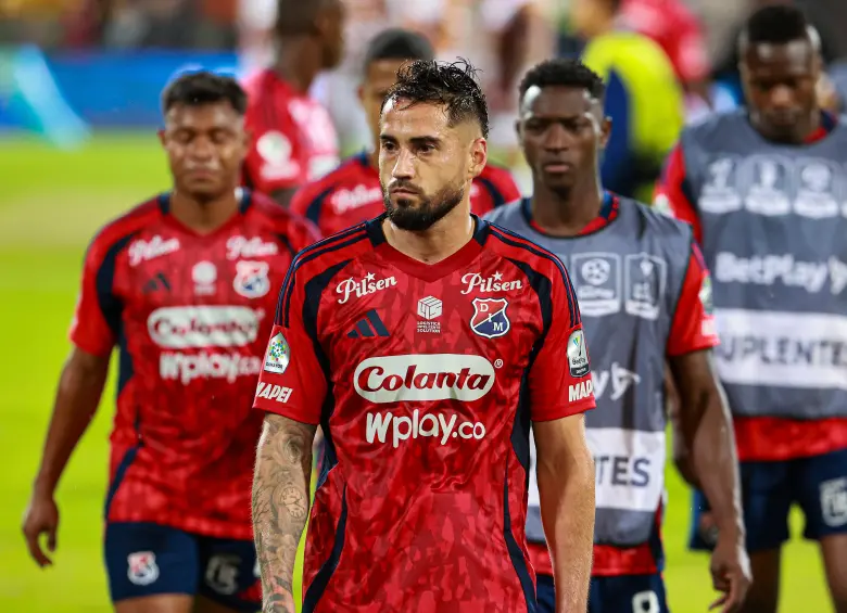 El delantero argentino Francisco Fydriszewski es uno de los líderes de la plantilla del Medellín. Foto: Manuel Saldarriaga