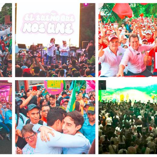 Los candidatos a la Alcaldía y la Gobernación no escatiman esfuerzos para organizar los eventos masivos, con el fin de mostrar su relevancia ante la ciudadanía y otros aspirantes. FOTOS: CORTESÍA