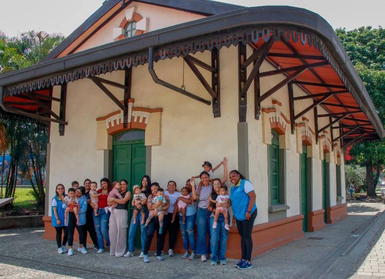 Esta es la antigua estación del ferrocarril El Bosque, ubicada en la comuna 4, Aranjuez en Medellín, que comenzará a funcionar como un nuevo punto de atención del programa Buen Comienzo. FOTO: Cortesía Alcaldía de Medellín