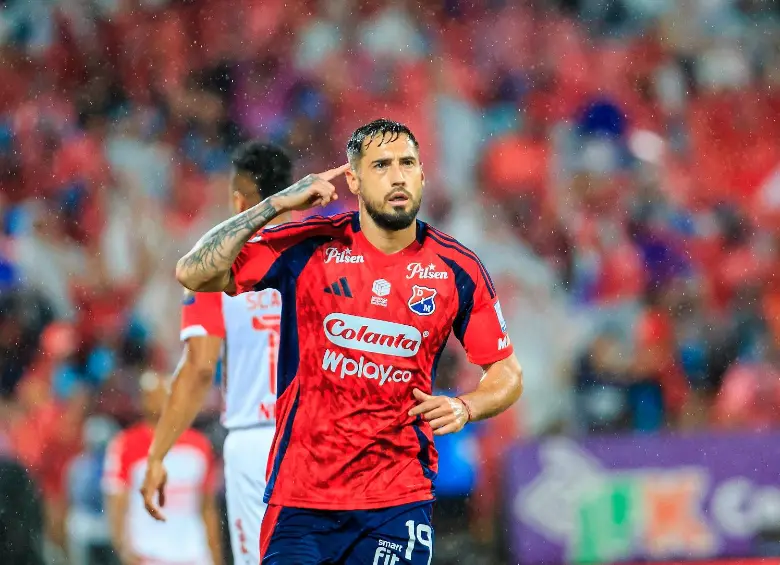 El delantero argentino Francisco Fydriszewski es el goleador del Medellín en lo que va del segundo semestre del año con 16 anotaciones. Foto: Camilo Suárez