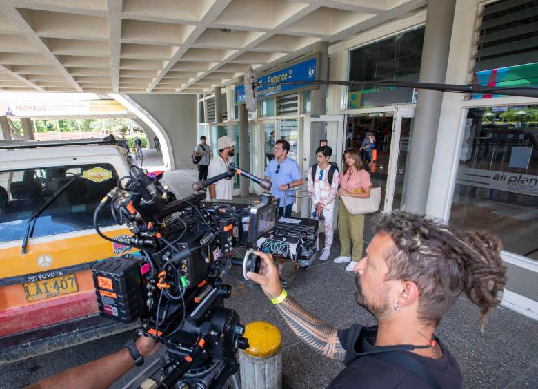 Dos días duró el rodaje de la película Vacaciones Intercambiadas en Medellín. FOTO Edwin Bustamante