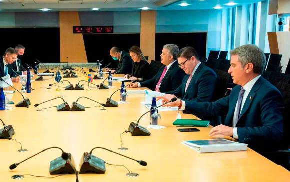 El presidente Iván Duque Márquez se reunió con el directorio del Banco Mundial en Estados Unidos. FOTO cortesía