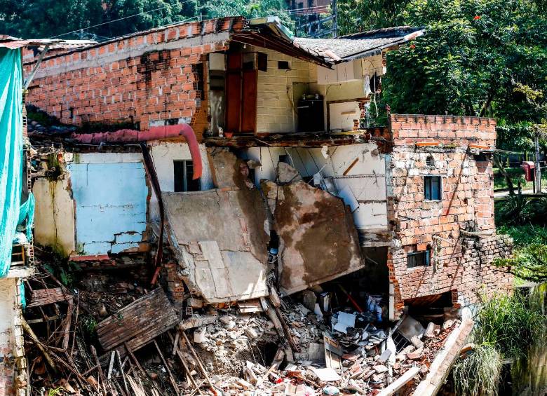 42.000 viviendas, según la Alcaldía, están en riesgo de afectación por efectos del cambio climático. Medellín se está convirtiendo en una ciudad de desplazados climáticos. FOTO: JULIO HERRERA