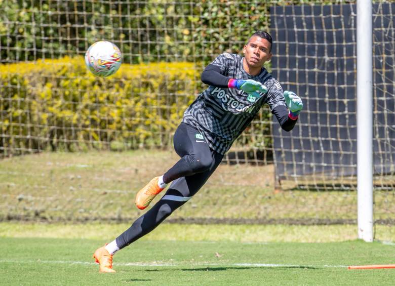 Kevin Mier es el jugador joven más valioso de Atlético Nacional gracias a lo que ha mostrado en las últimas temporadas. FOTO Juan A. Sánchez 